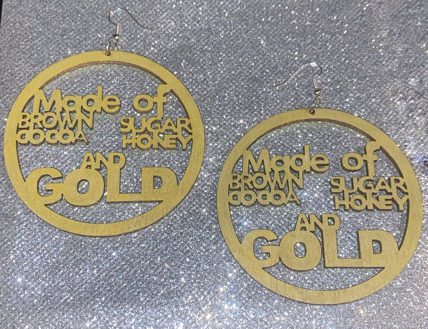 What Black Women are Made of Woden Earrings