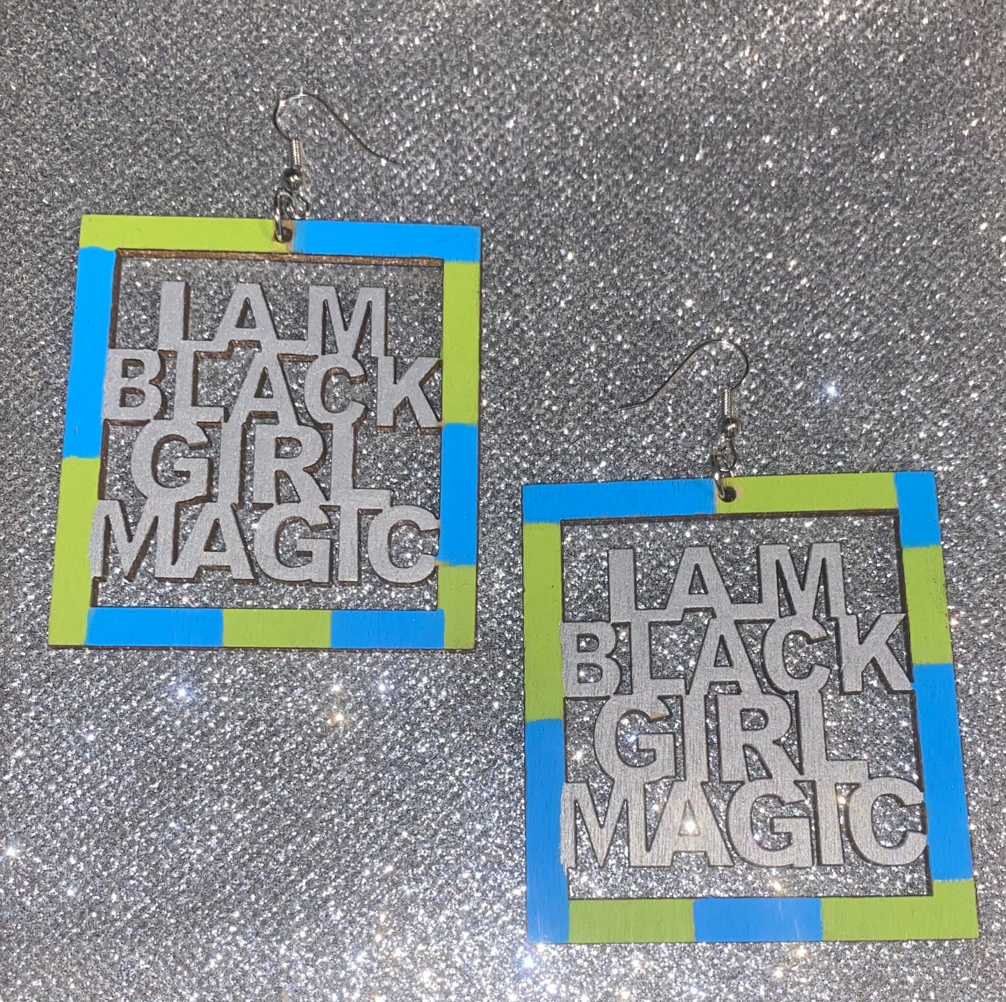 I Am Black Girl Magic Earrings