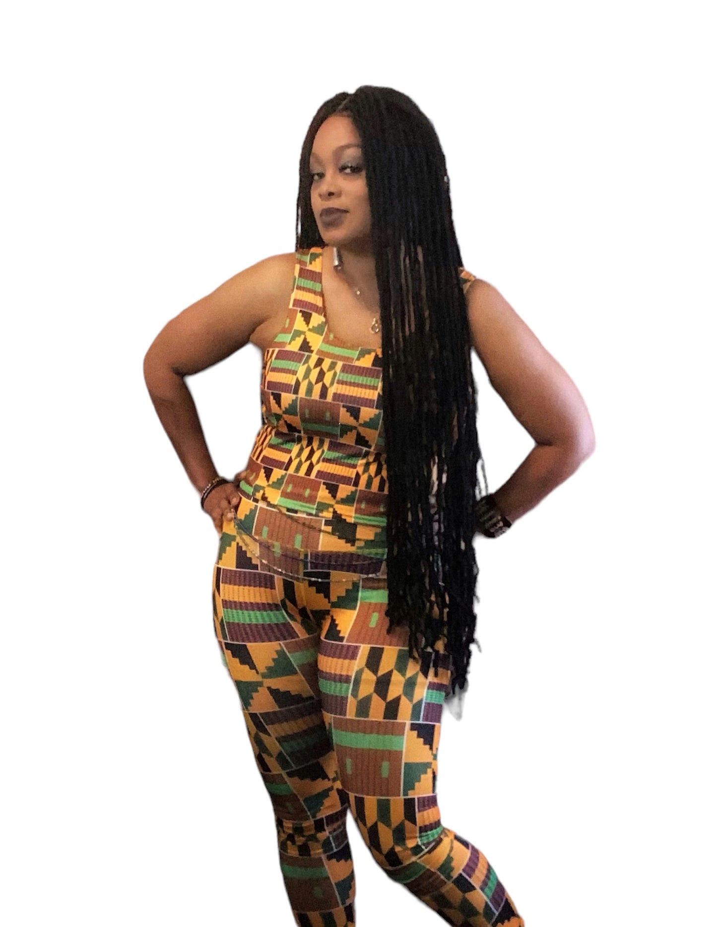 African Print Top & Legging Set