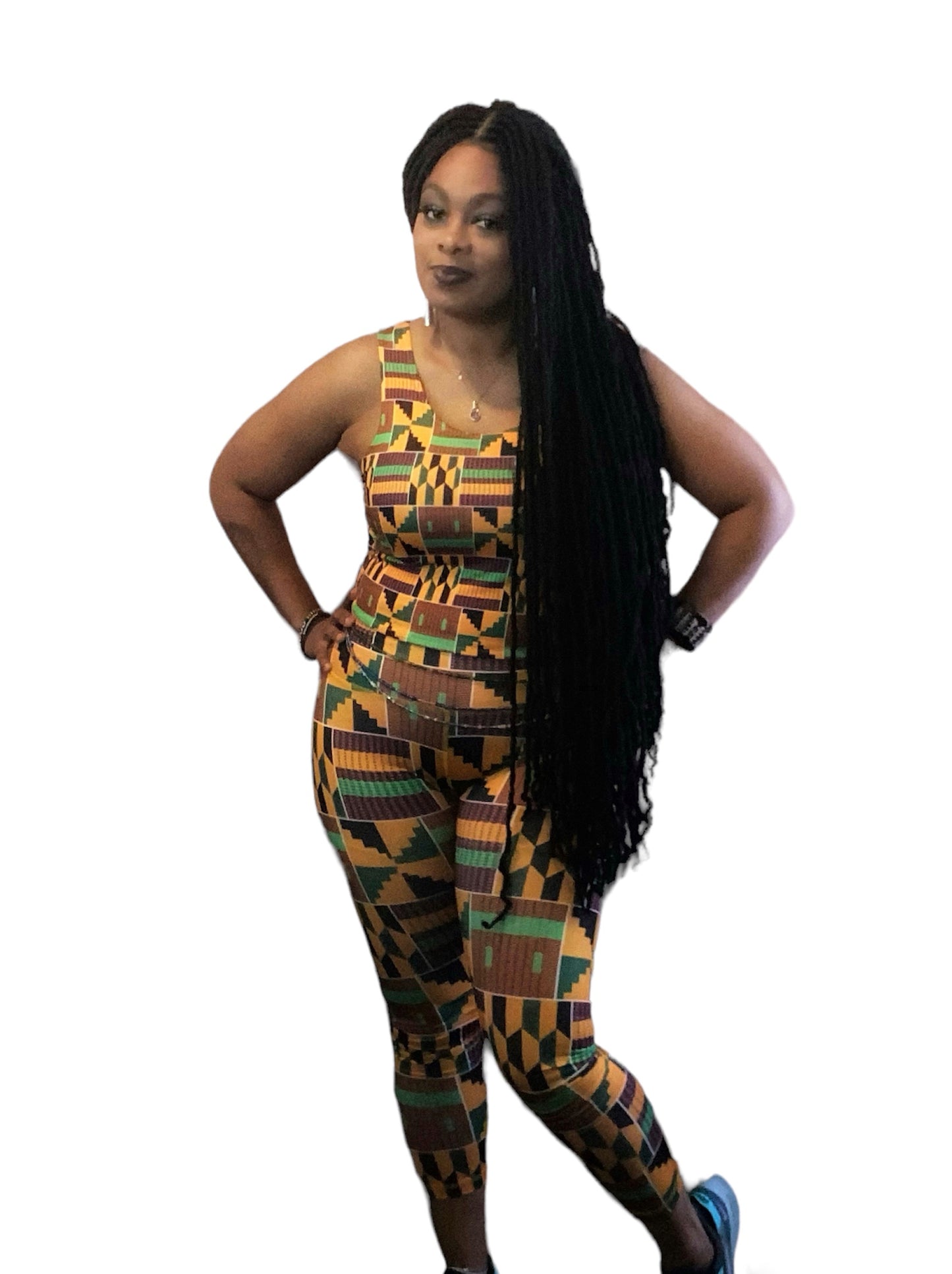 African Print Top & Legging Set