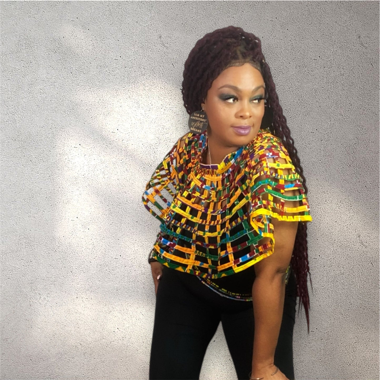 Goddess Kente Print Capette