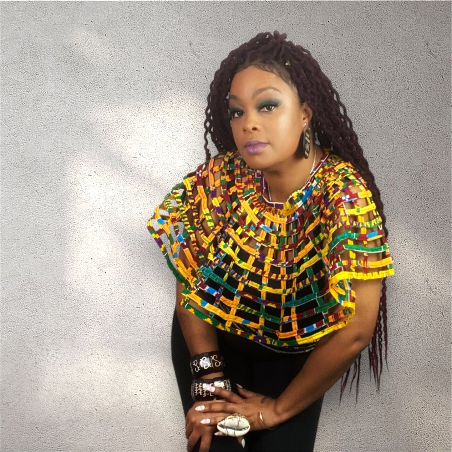 Goddess Kente Print Capette