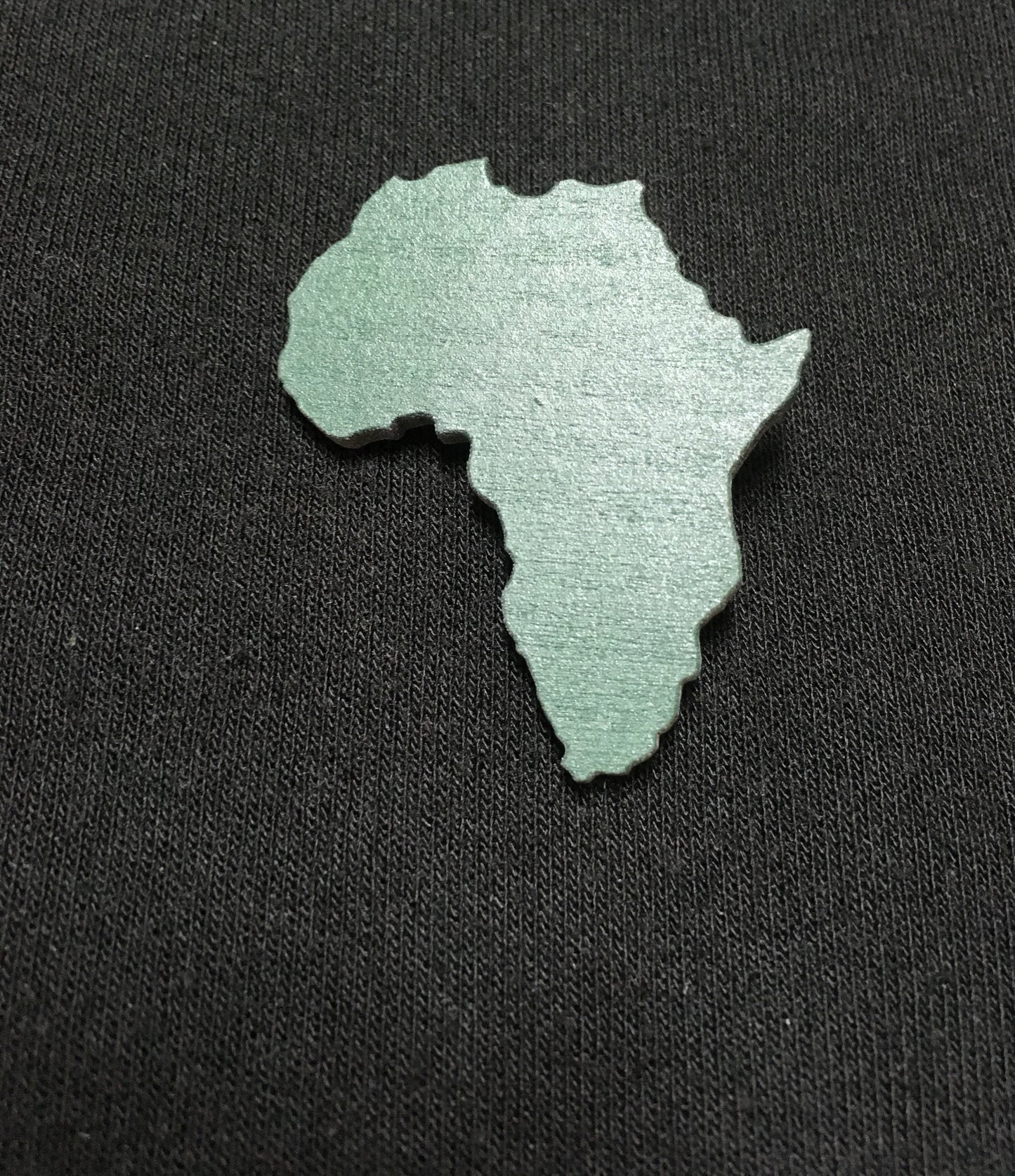 Wooden Africa Brooch - Natural Couture