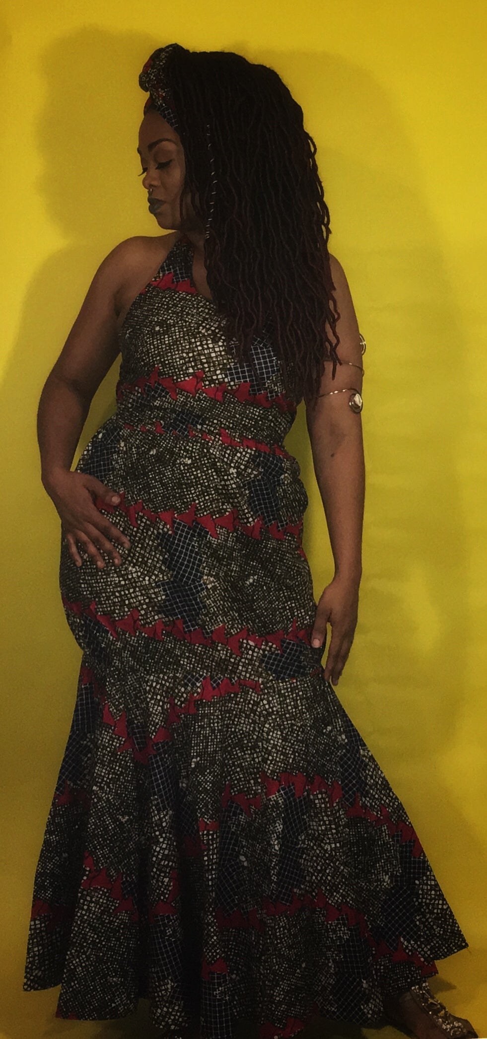 Queen Print Skirt Set - Natural Couture