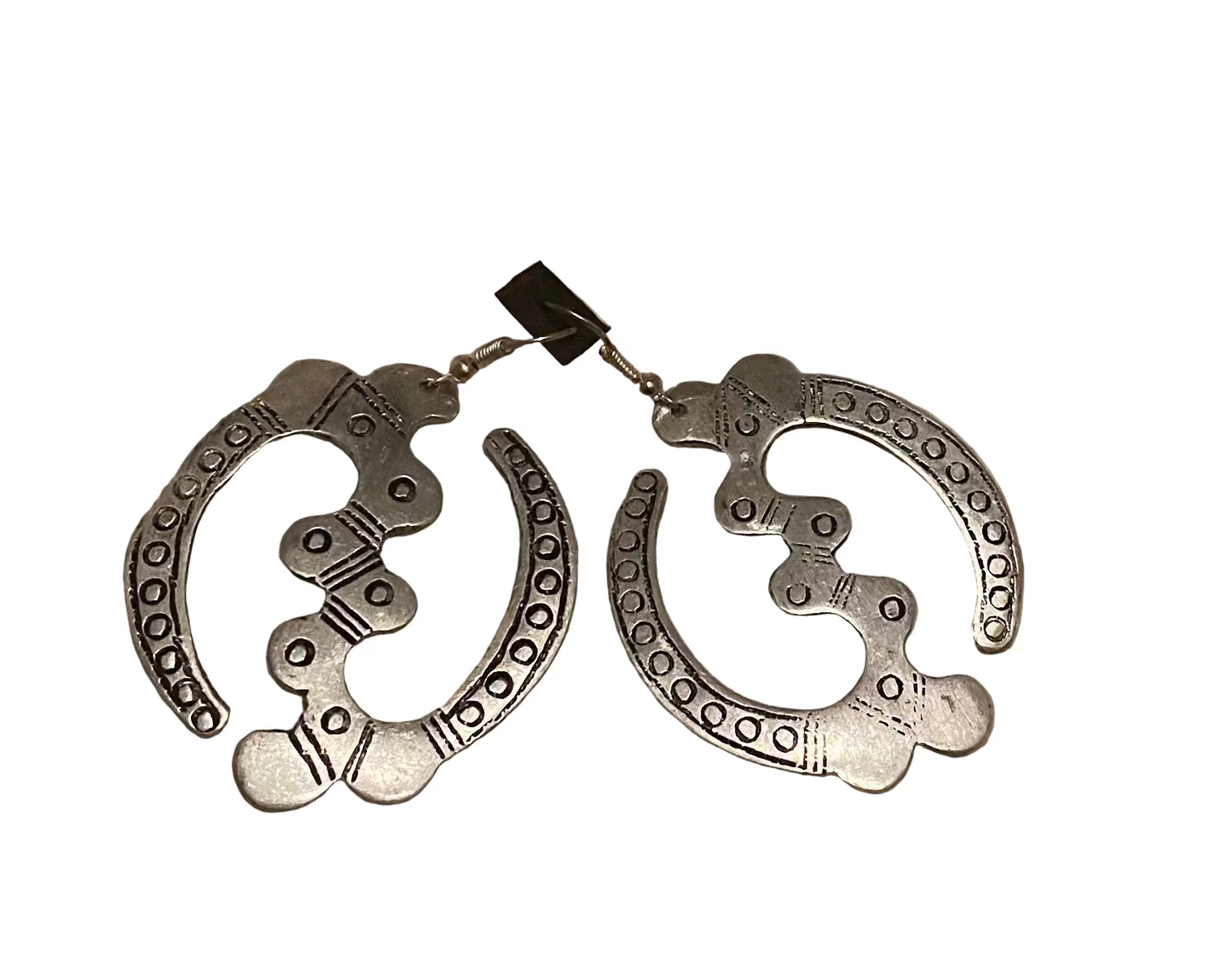 Silver Gye Nyame Earrings