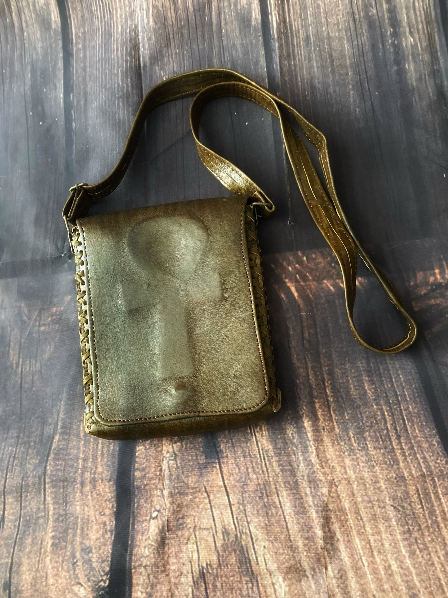 Goddess Leather Crossbody Bag