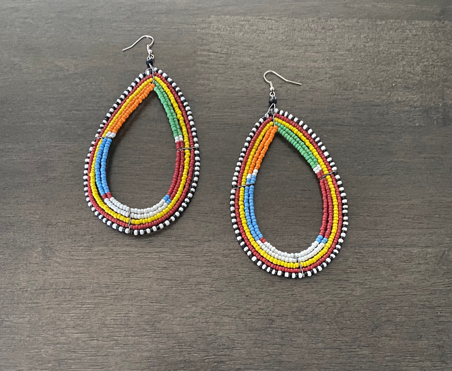 Oversized Maasai Beaded Earrings