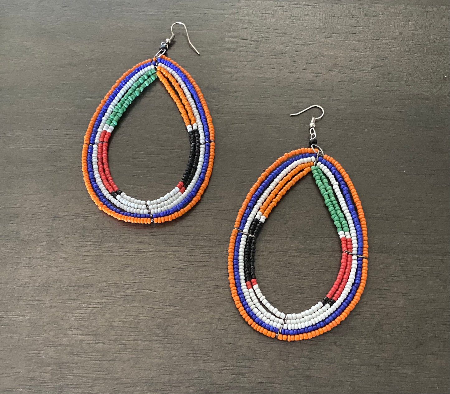 Oversized Maasai Beaded Earrings