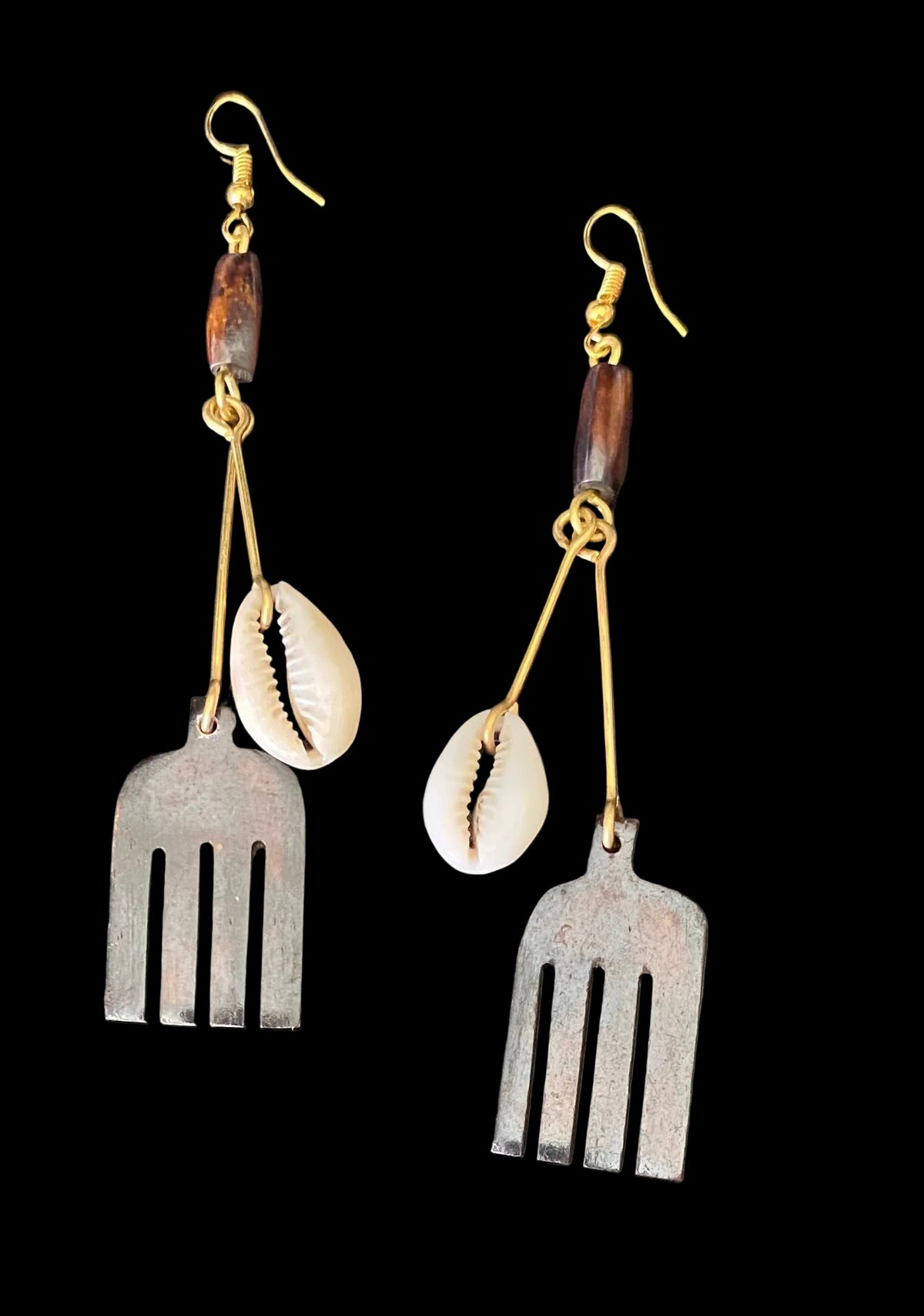 Kenyan Brass Earrings