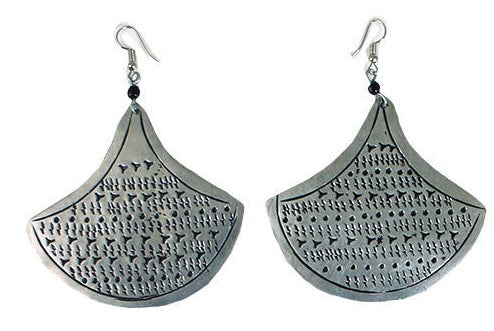 African Metal Majestic Earrings