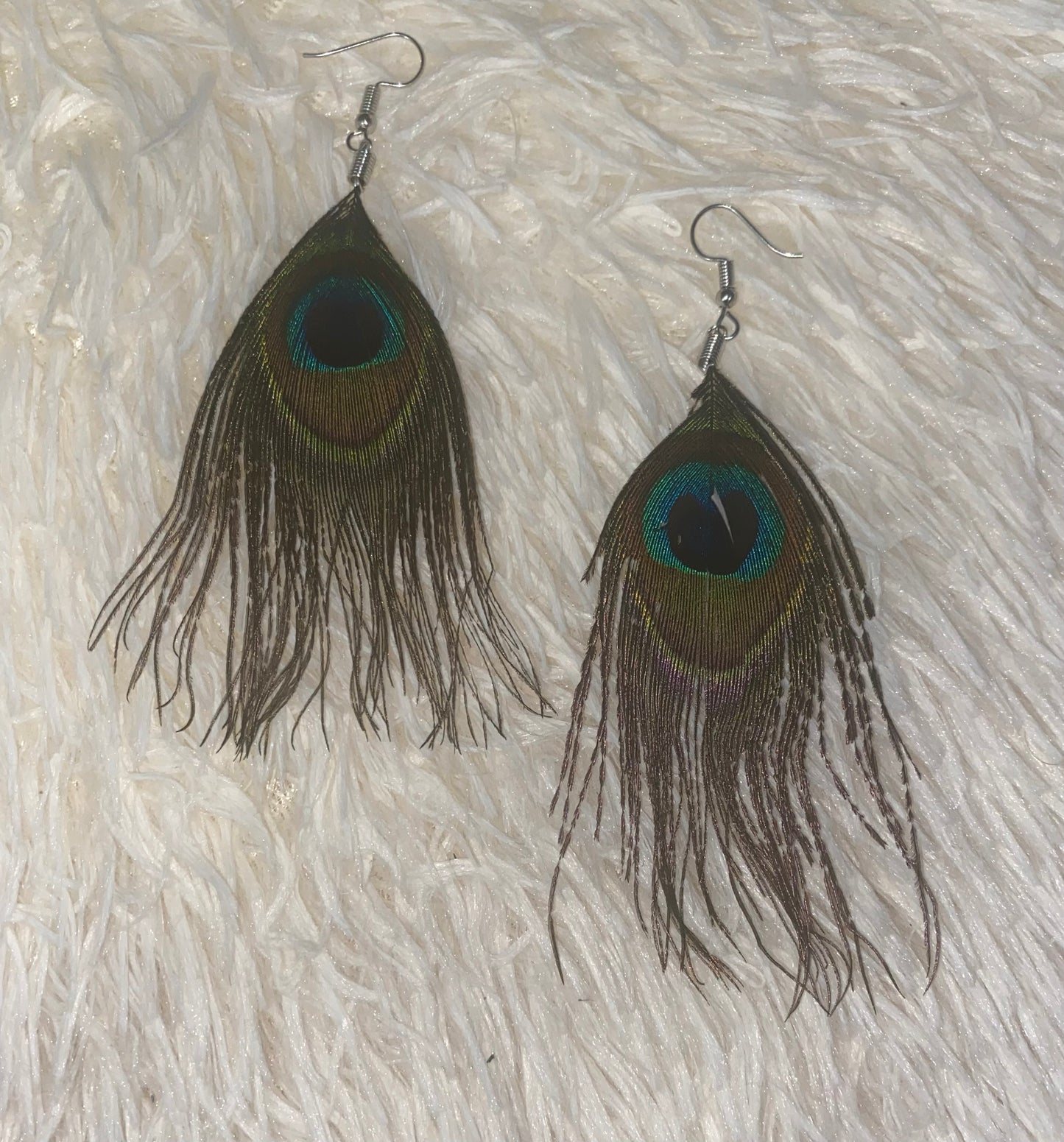 Peacock Feather Earrings