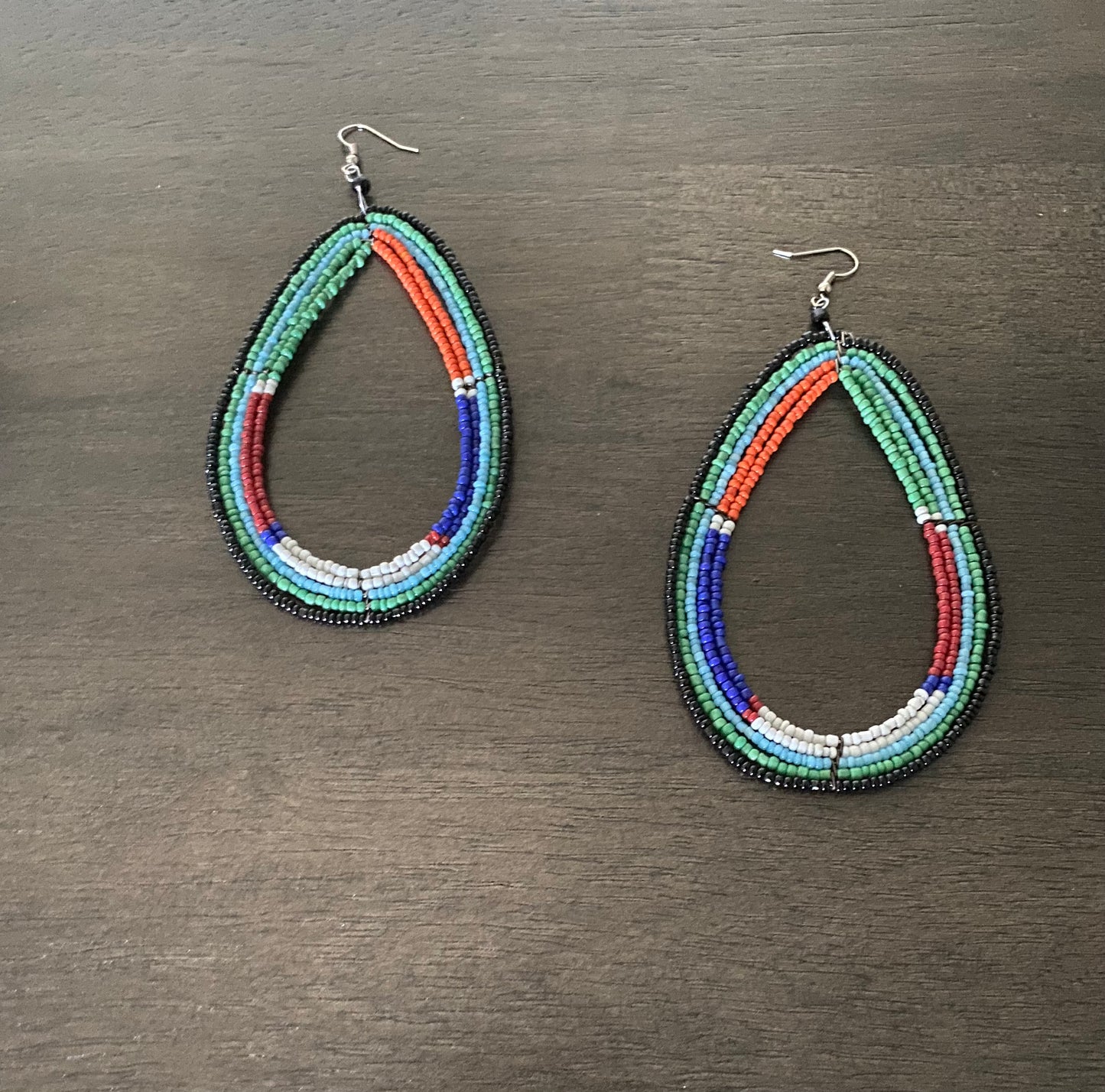 Oversized Maasai Beaded Earrings