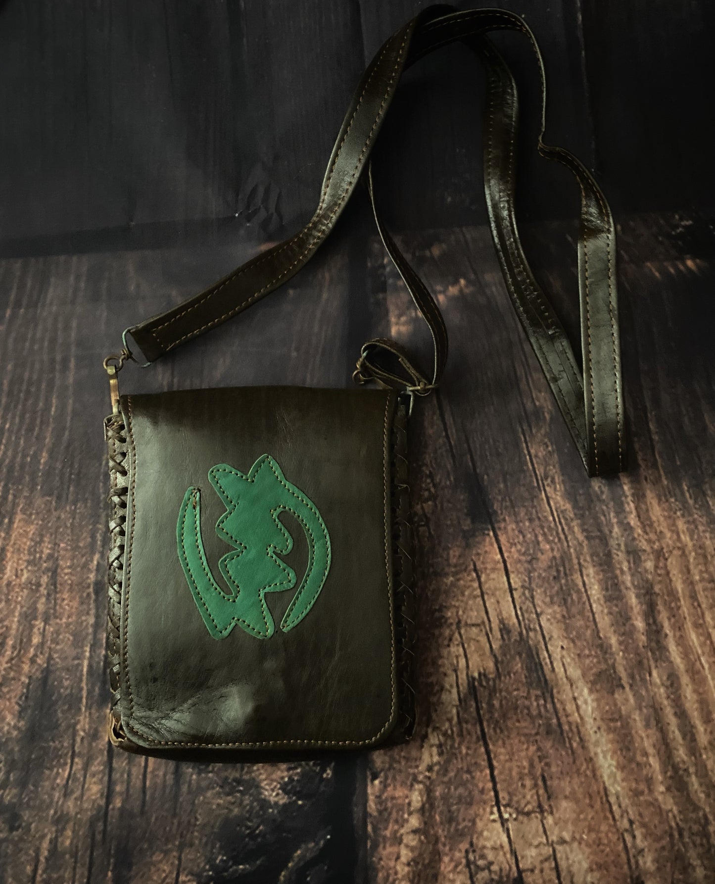 Goddess Leather Crossbody Bag