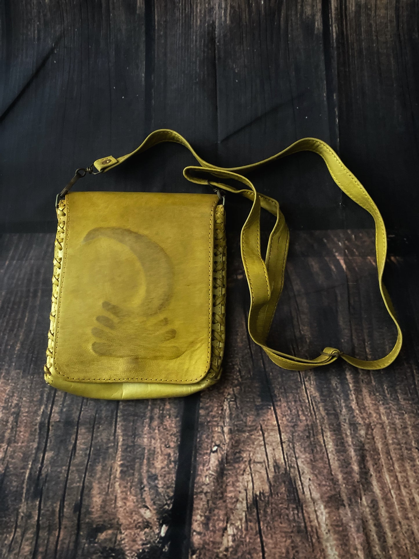 Goddess Leather Crossbody Bag