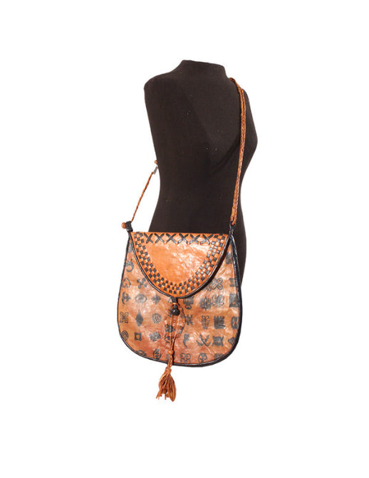 Woven Leather Mali Bag