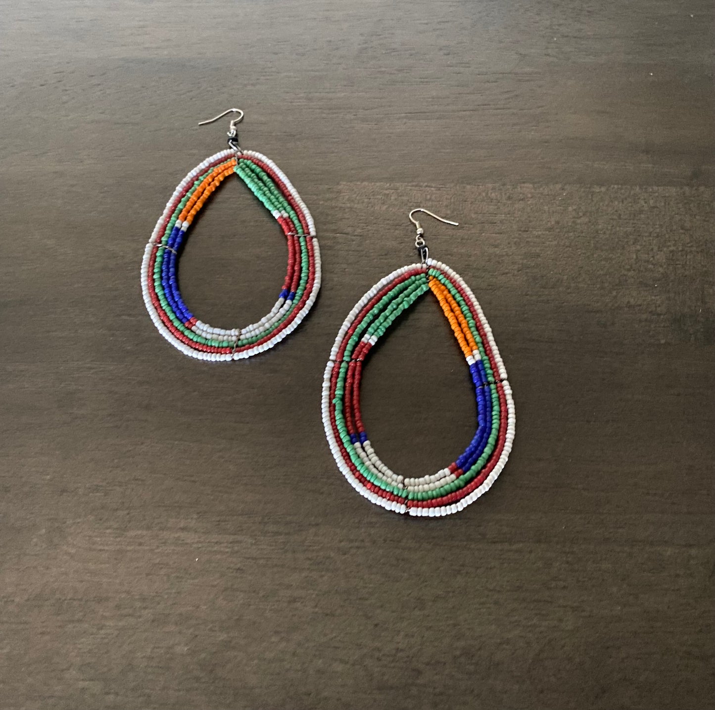 Oversized Maasai Beaded Earrings