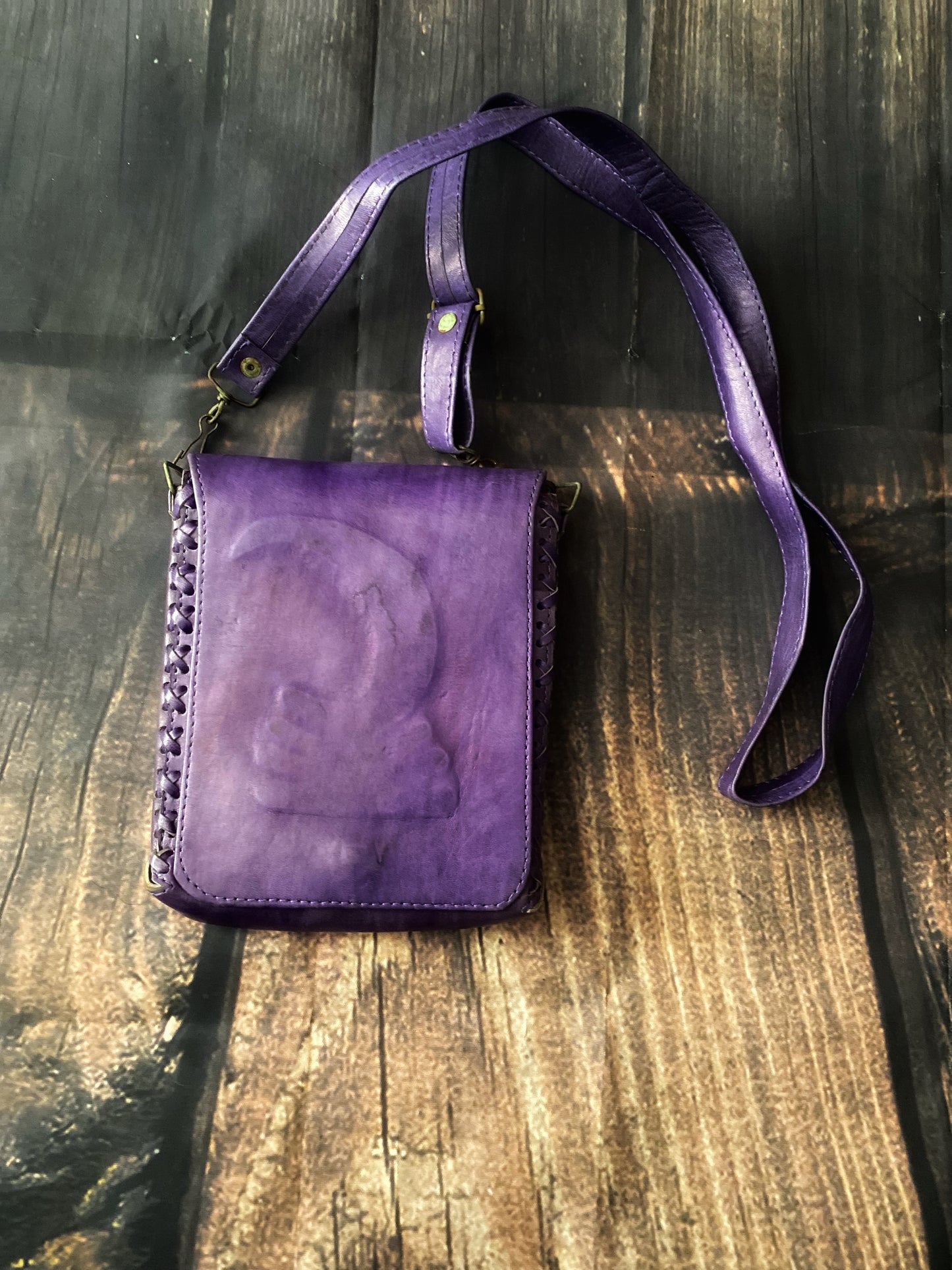 Goddess Leather Crossbody Bag