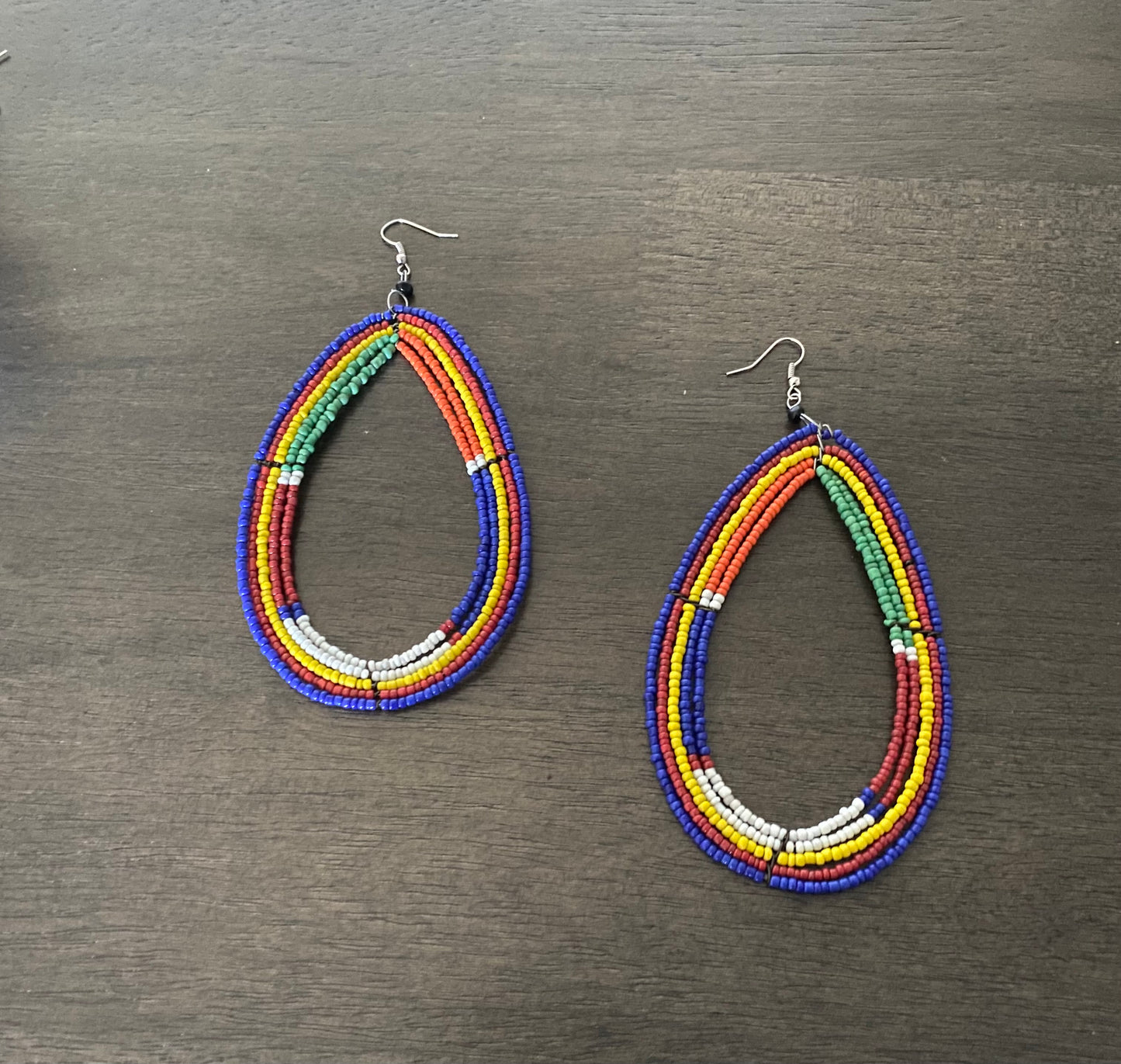 Oversized Maasai Beaded Earrings