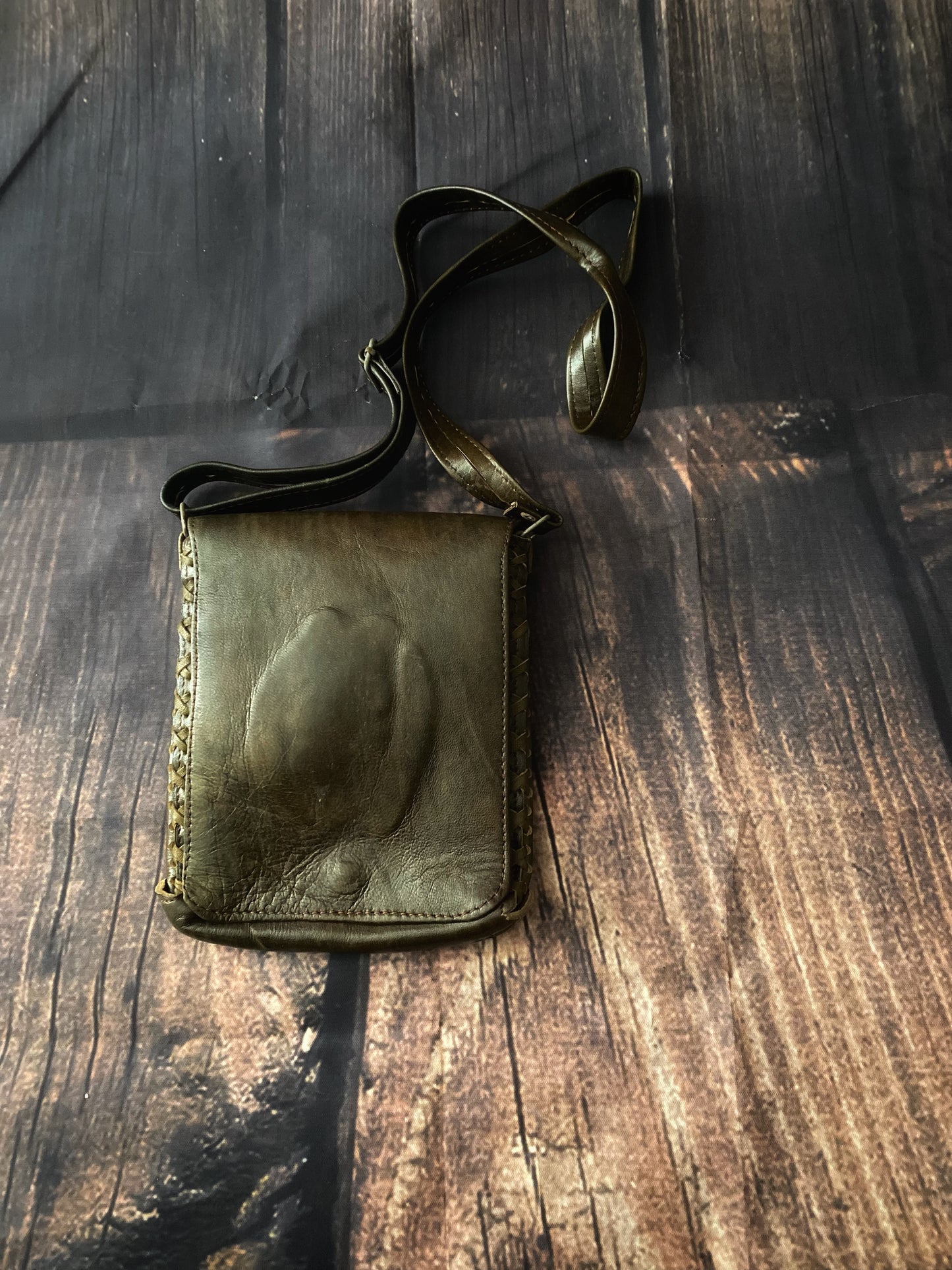 Goddess Leather Crossbody Bag