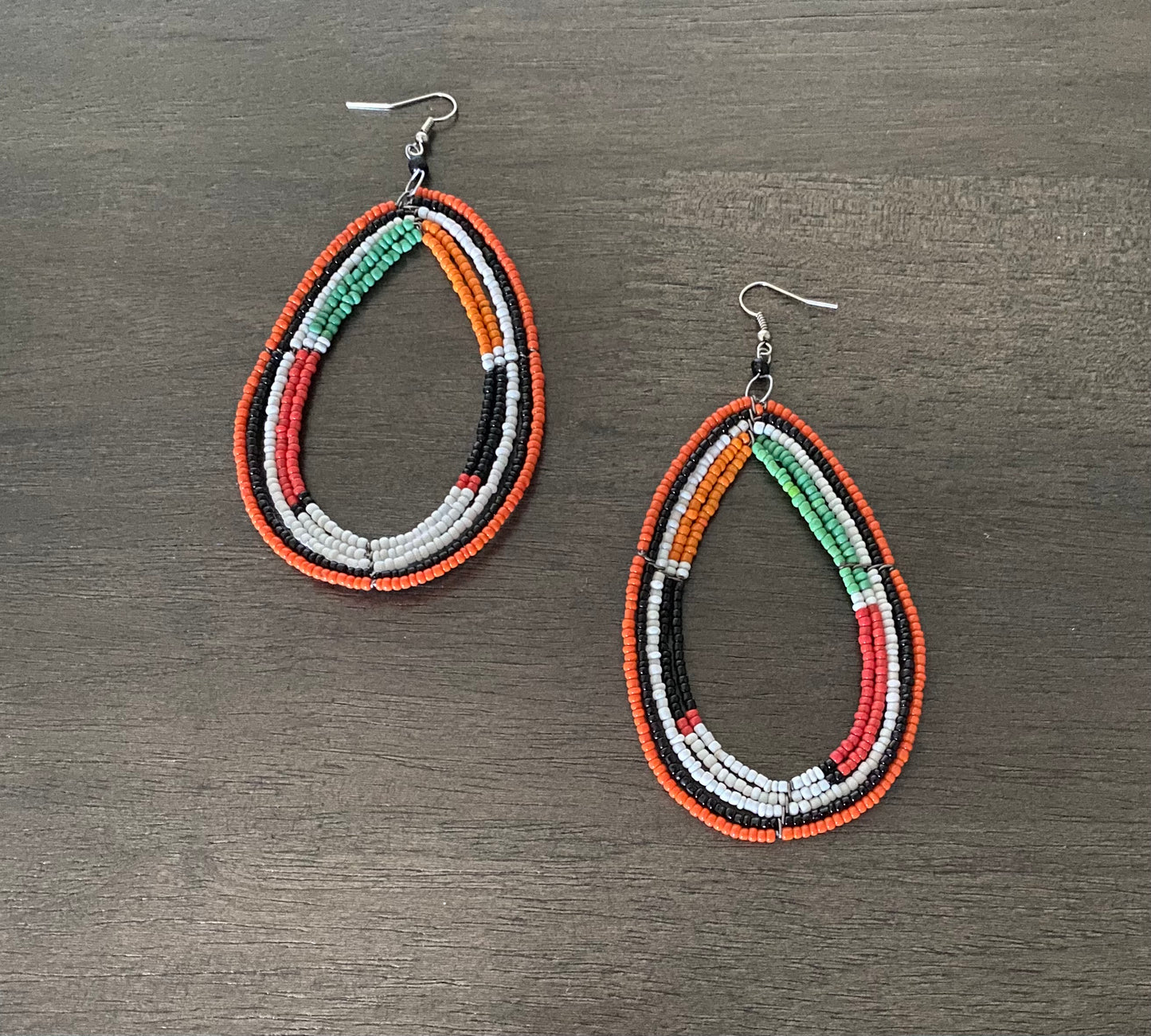 Oversized Maasai Beaded Earrings