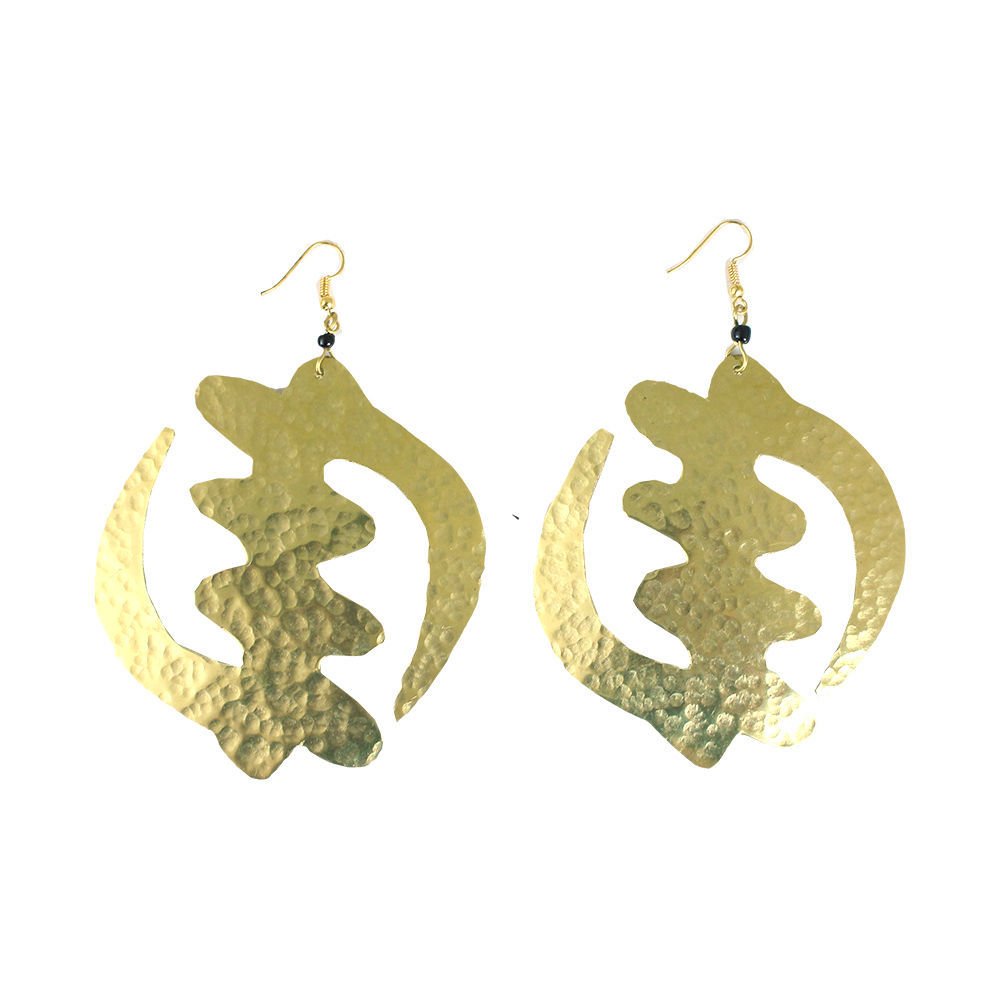 Queen Sized Gye Nyame Earrings