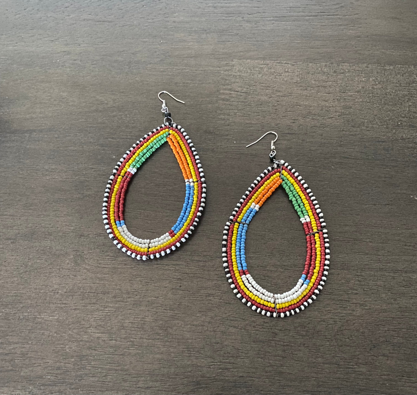 Oversized Maasai Beaded Earrings