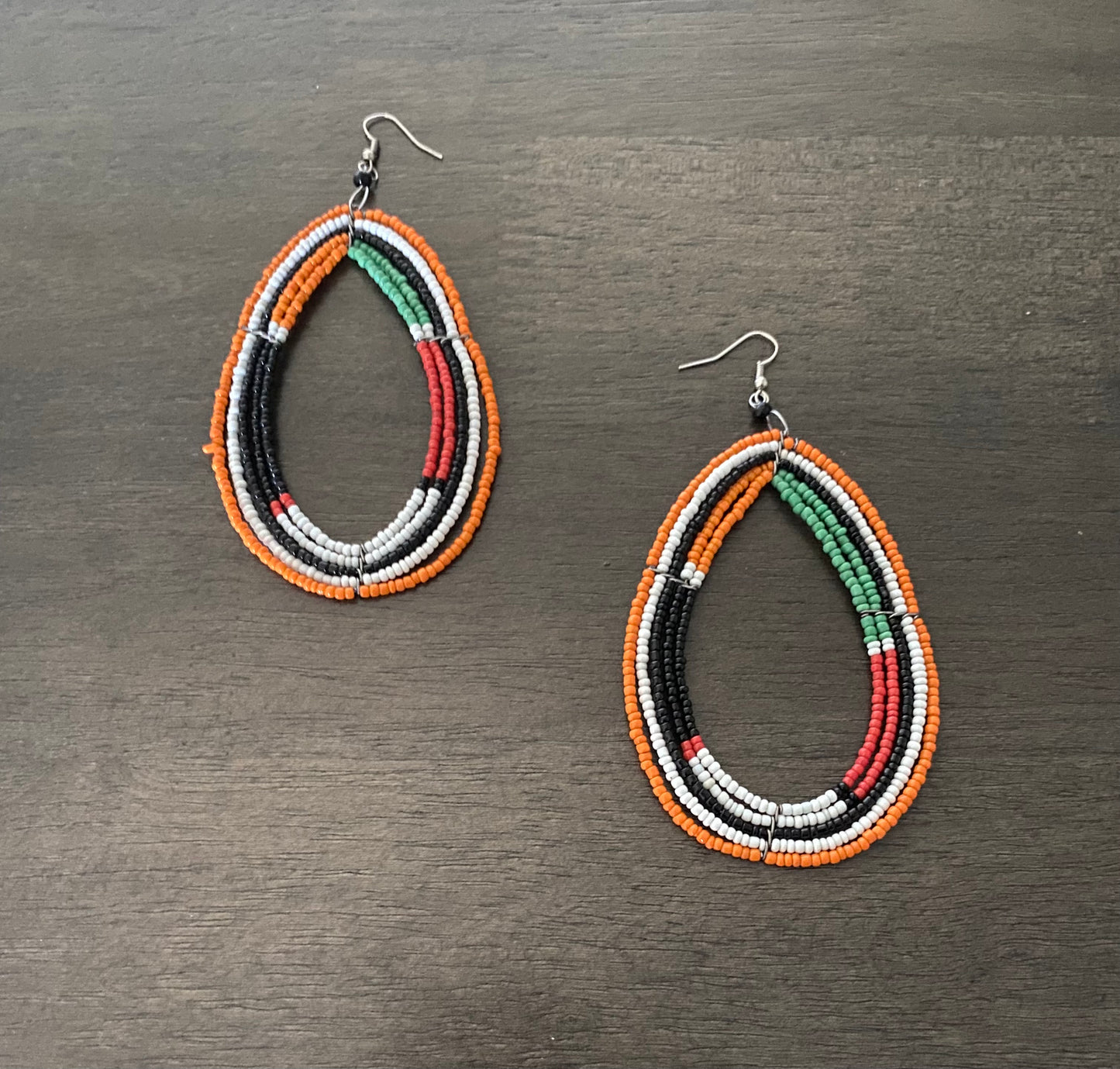 Oversized Maasai Beaded Earrings