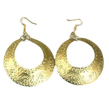 African Metal Majestic Earrings