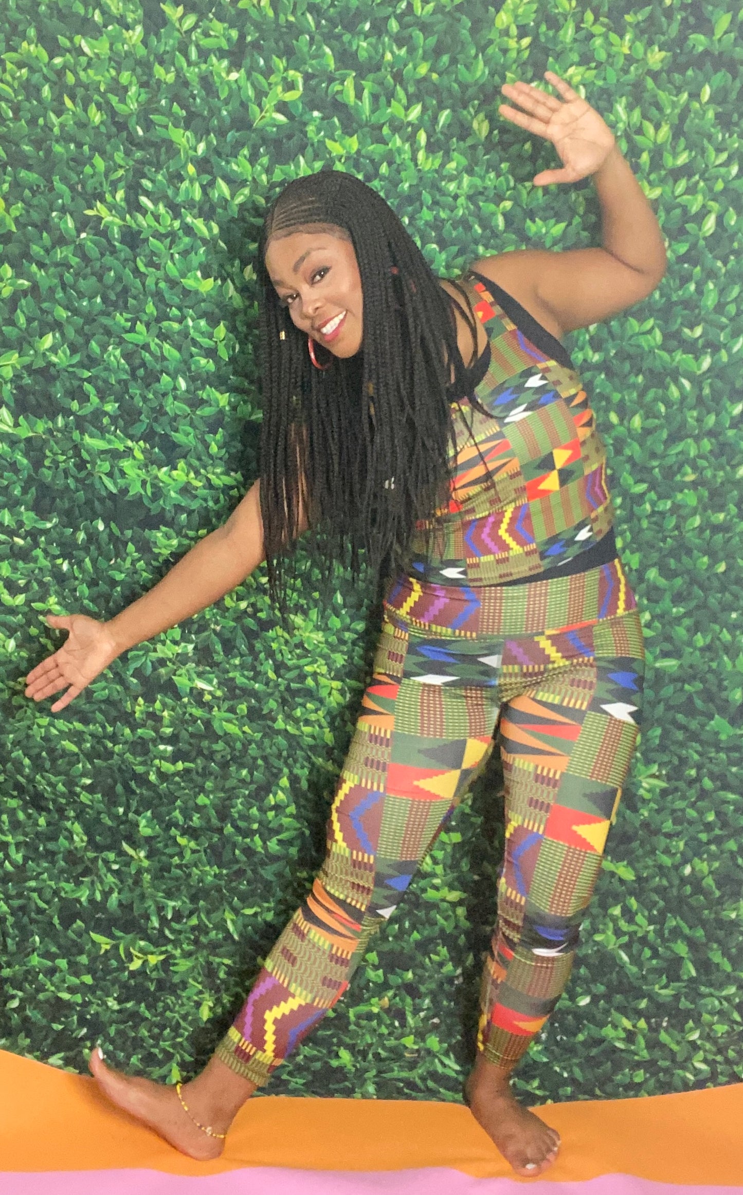 African Print Top & Legging Set