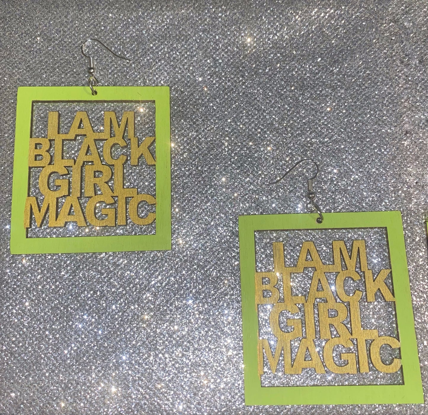 I Am Black Girl Magic Earrings