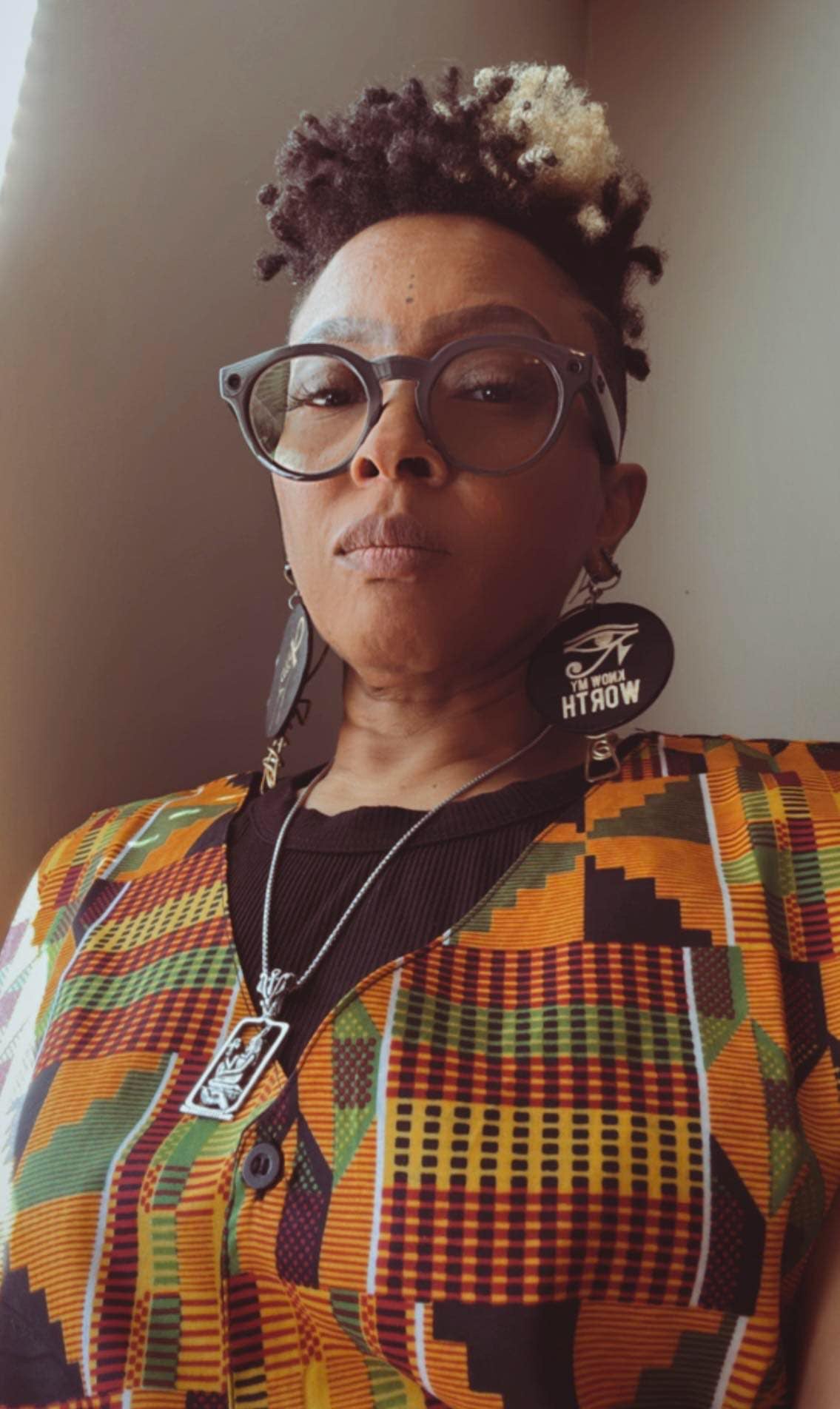 Kente Print Vest