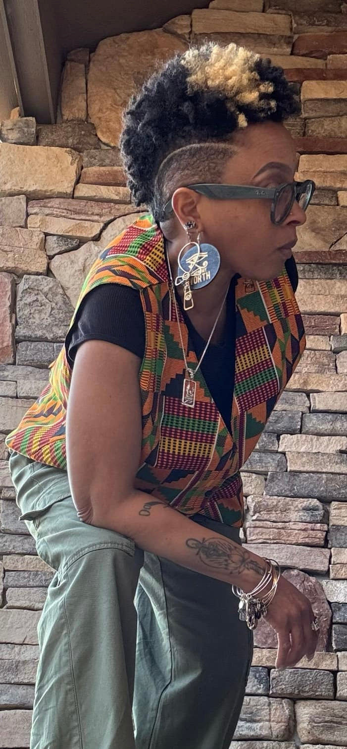 Kente Print Vest