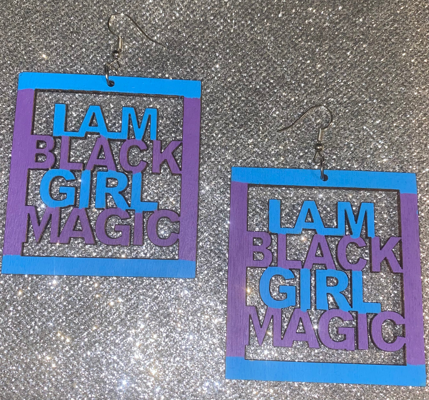 I Am Black Girl Magic Earrings
