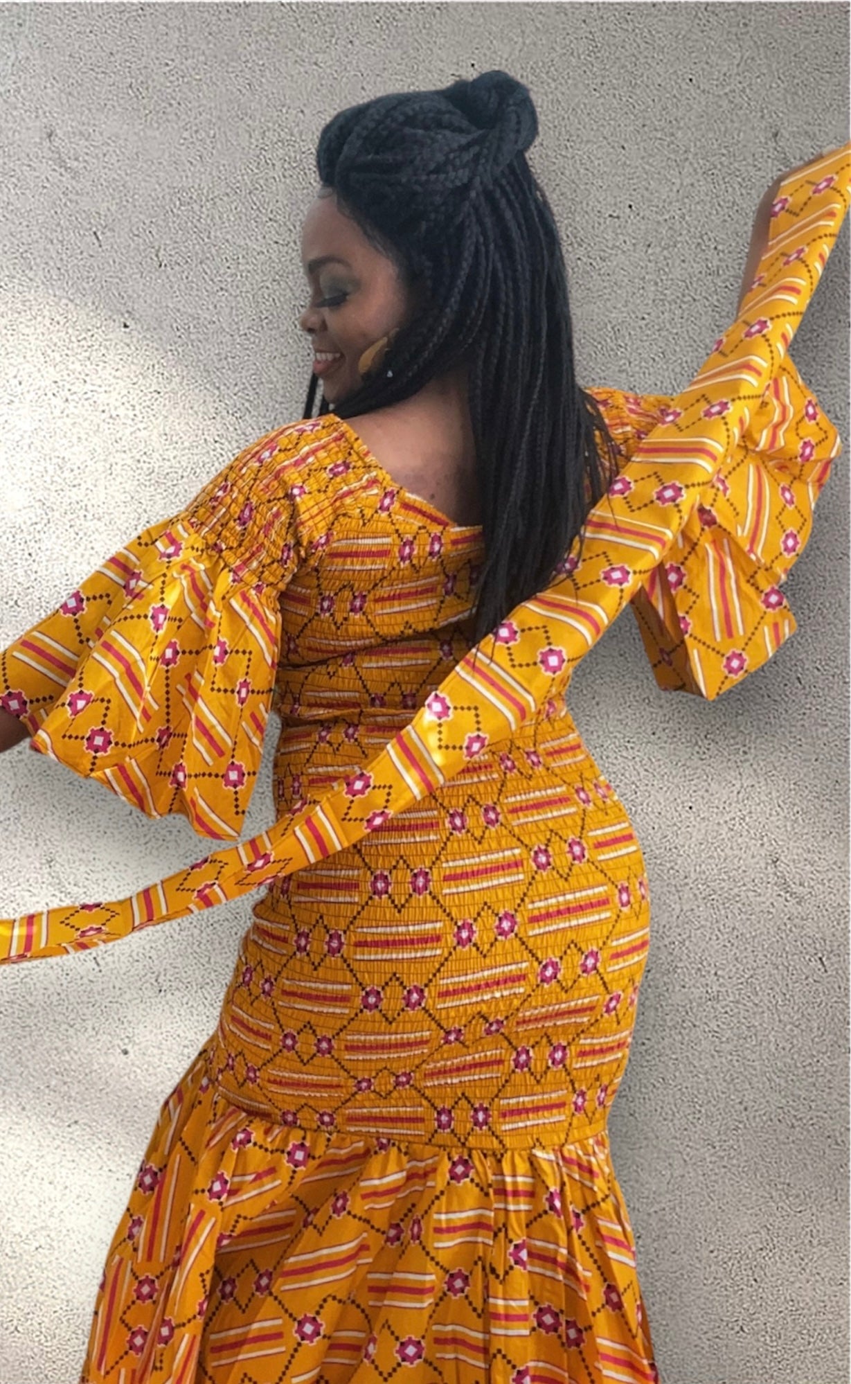 Sun Glow Goddess Gown