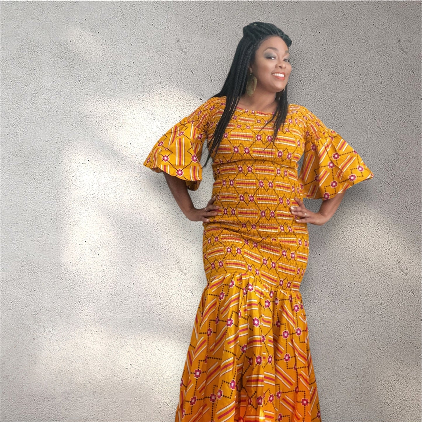 Sun Glow Goddess Gown