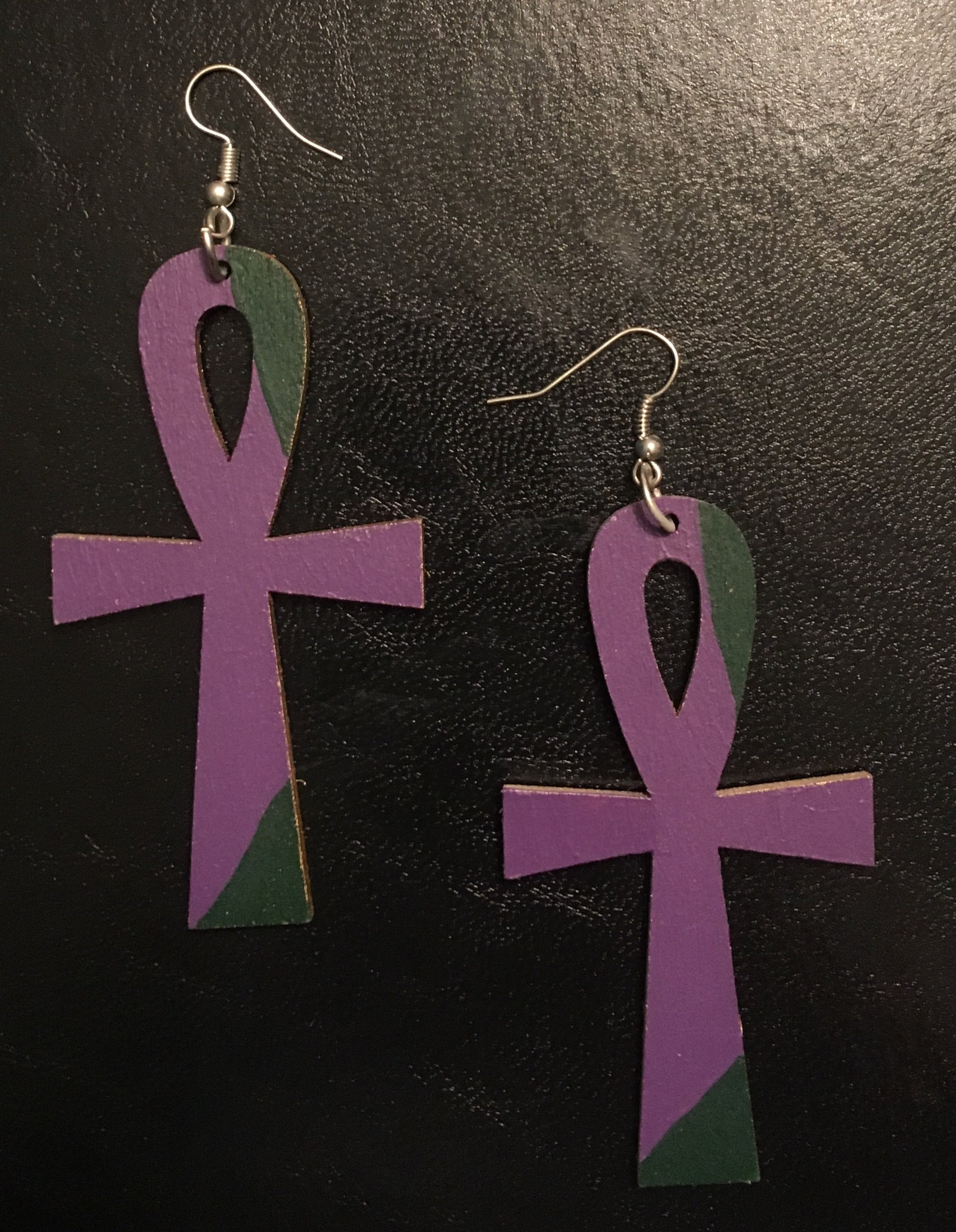 Ankh Art Earrings - Natural Couture
