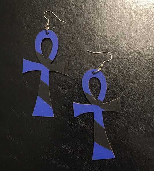 Ankh Art Earrings - Natural Couture