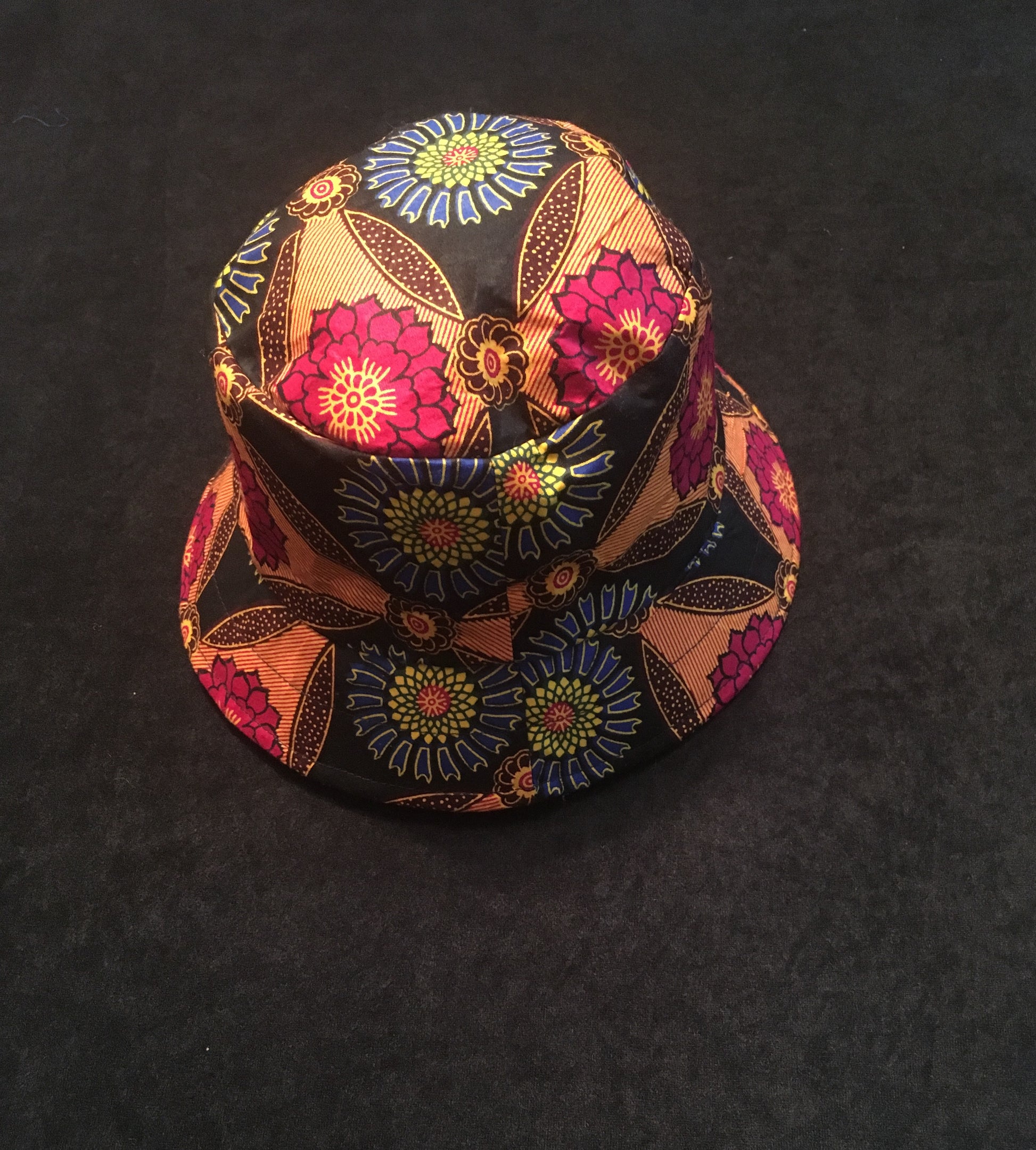 Children's African Wax Print Hat - Natural Couture