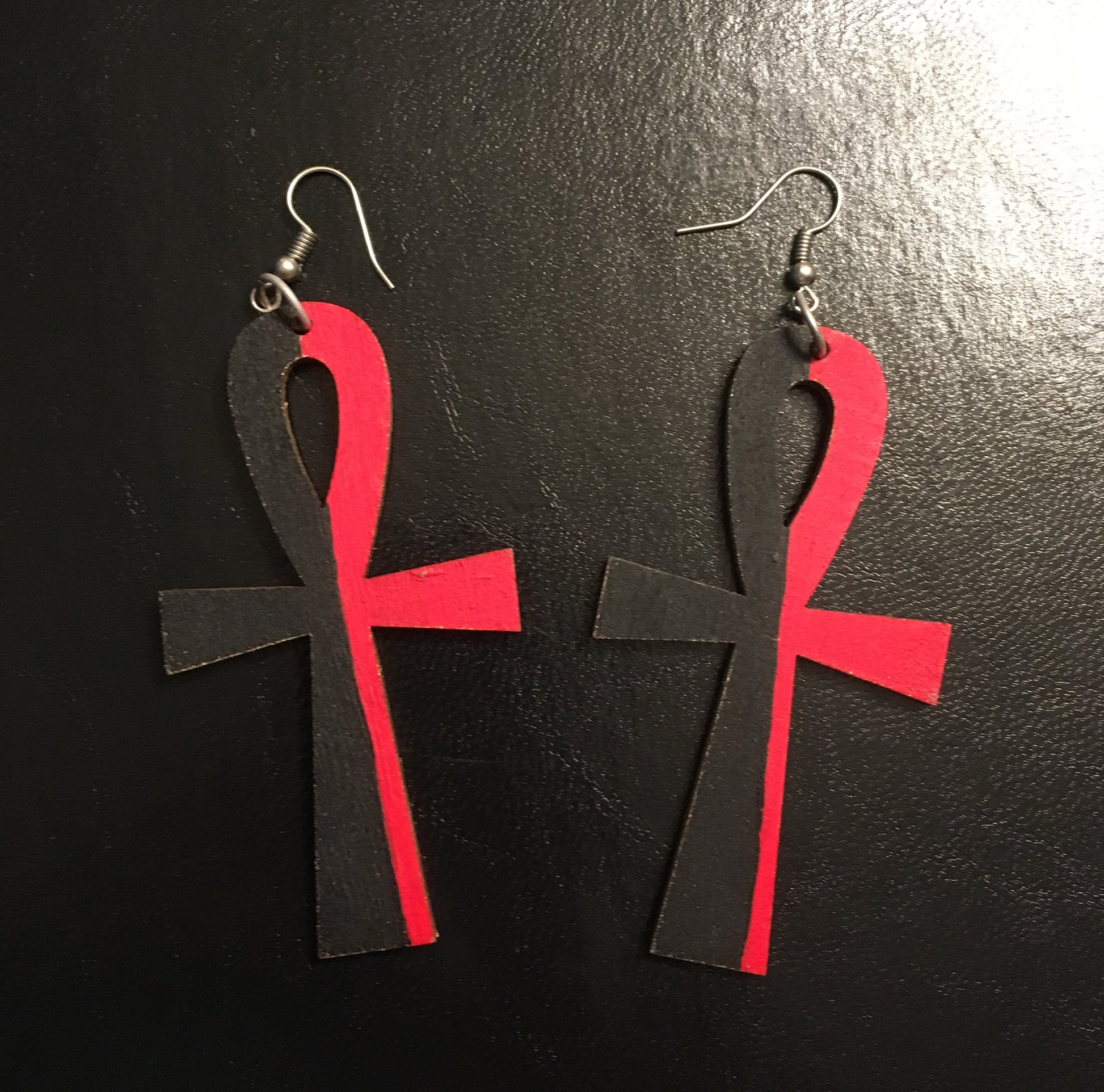 Ankh Art Earrings - Natural Couture
