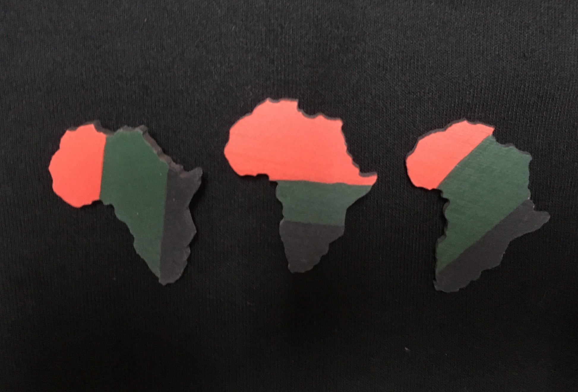 Wooden Africa Brooch - Natural Couture