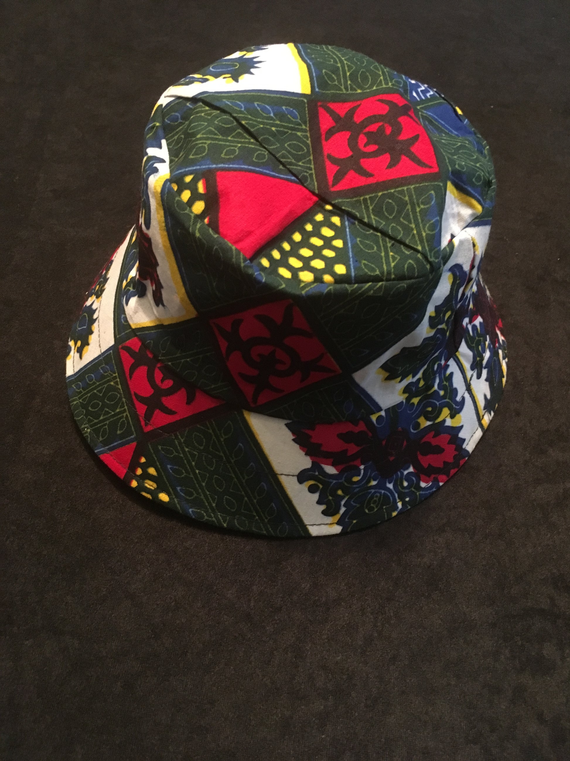 Children's African Wax Print Hat - Natural Couture