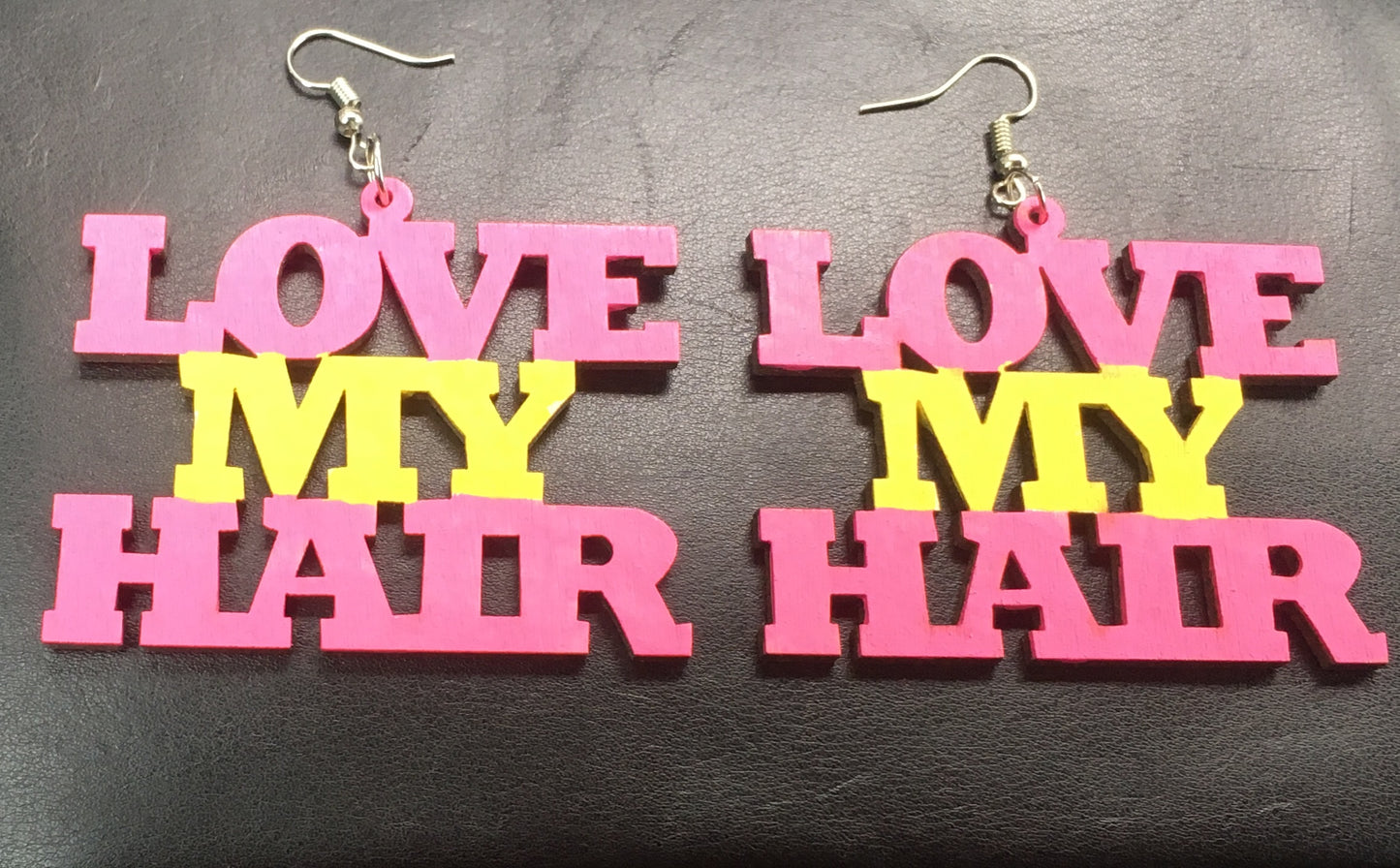 Love My Hair Earrings - Natural Couture