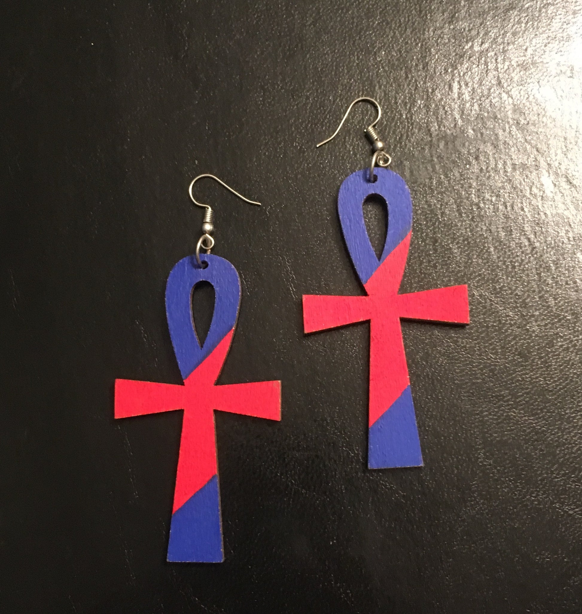 Ankh Art Earrings - Natural Couture