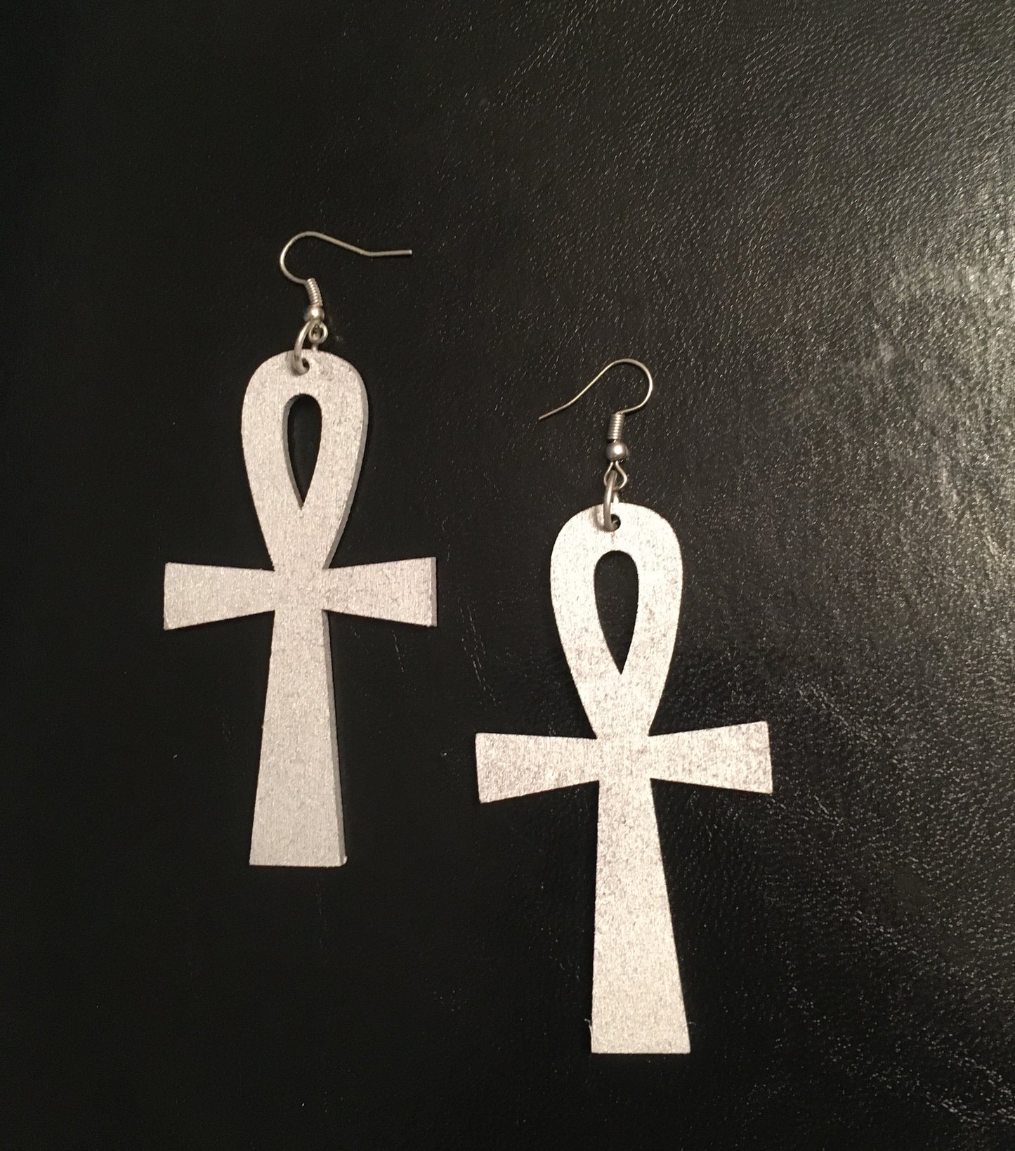 Ankh Art Earrings - Natural Couture