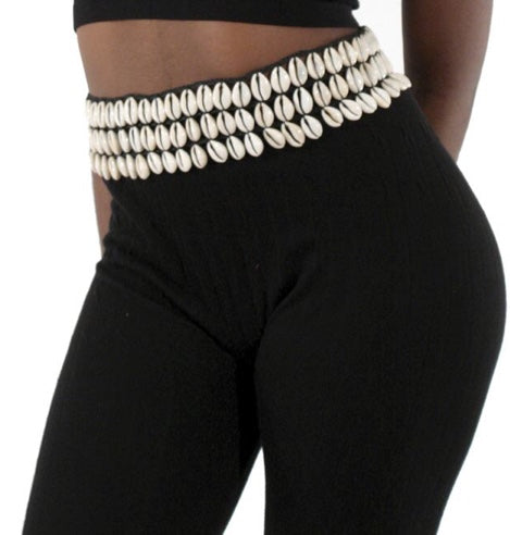 Queen Cowrie Shell Belt - Natural Couture