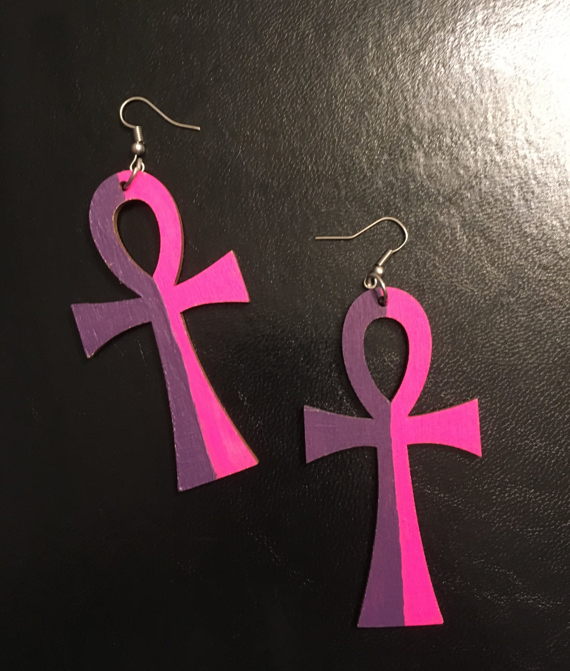 Ankh Art Earrings - Natural Couture