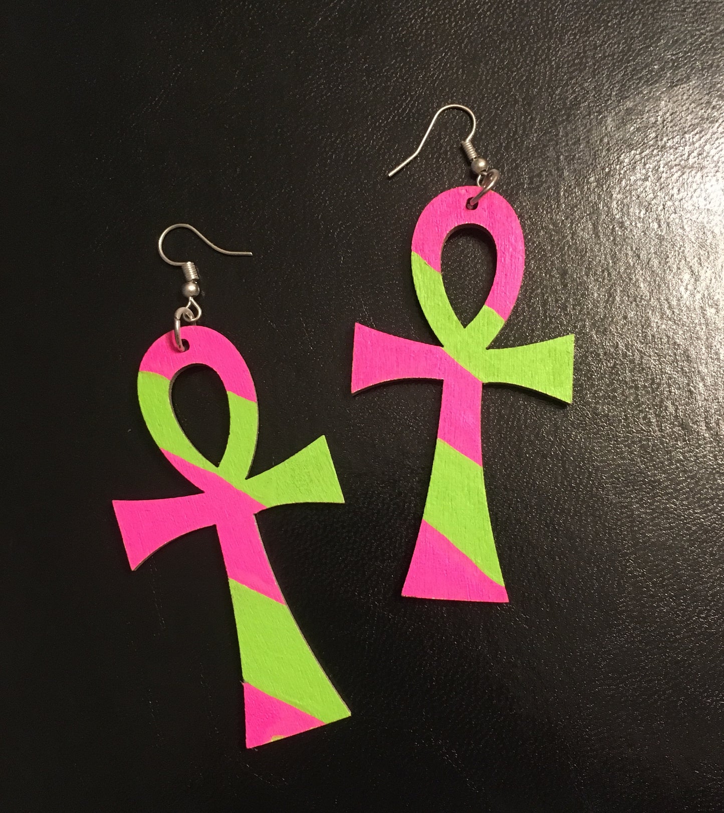 Ankh Art Earrings - Natural Couture