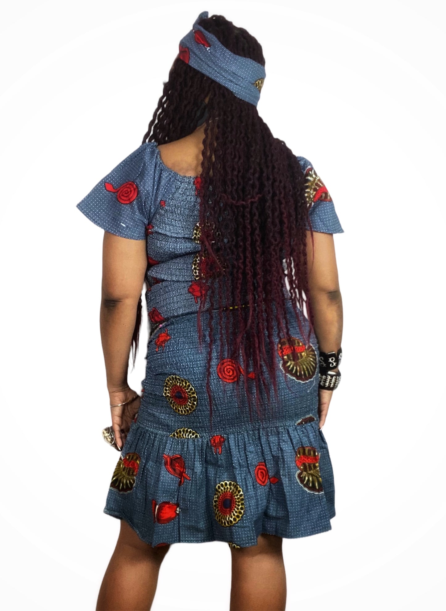 Goddess Print Mermaid Style Skirt Set