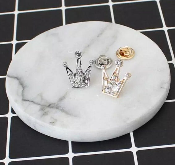 Crown Brooch - Natural Couture