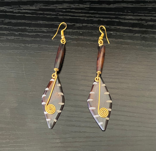 Kenyan Brass Earrings